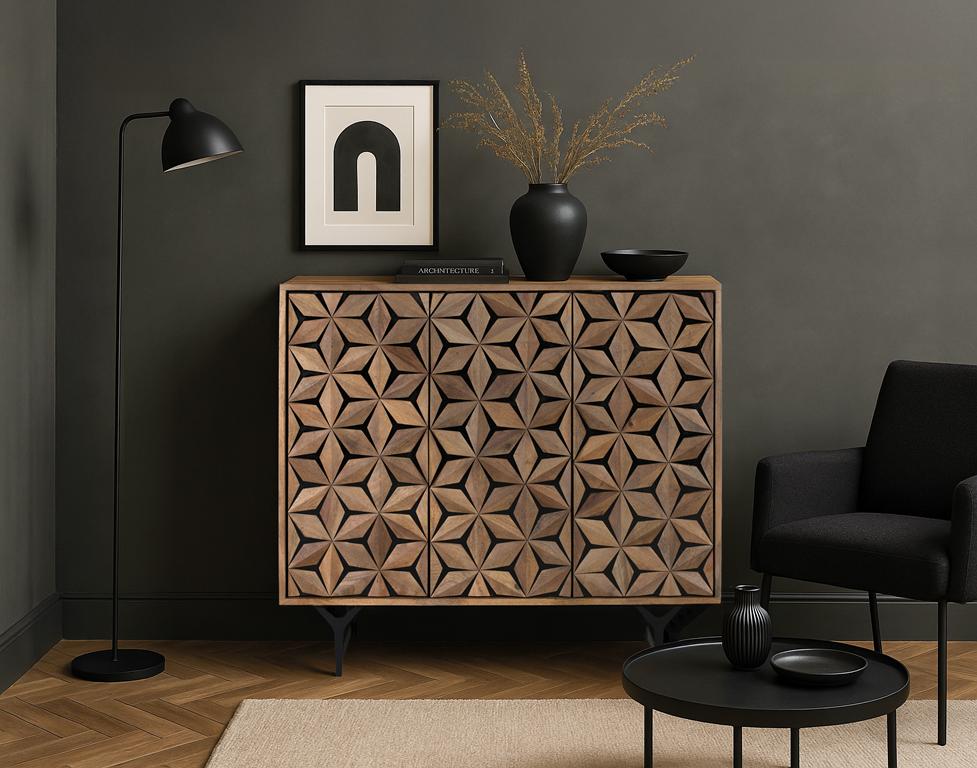 
Sideboard design «Mysore» - 100 x 90 x 40 cm