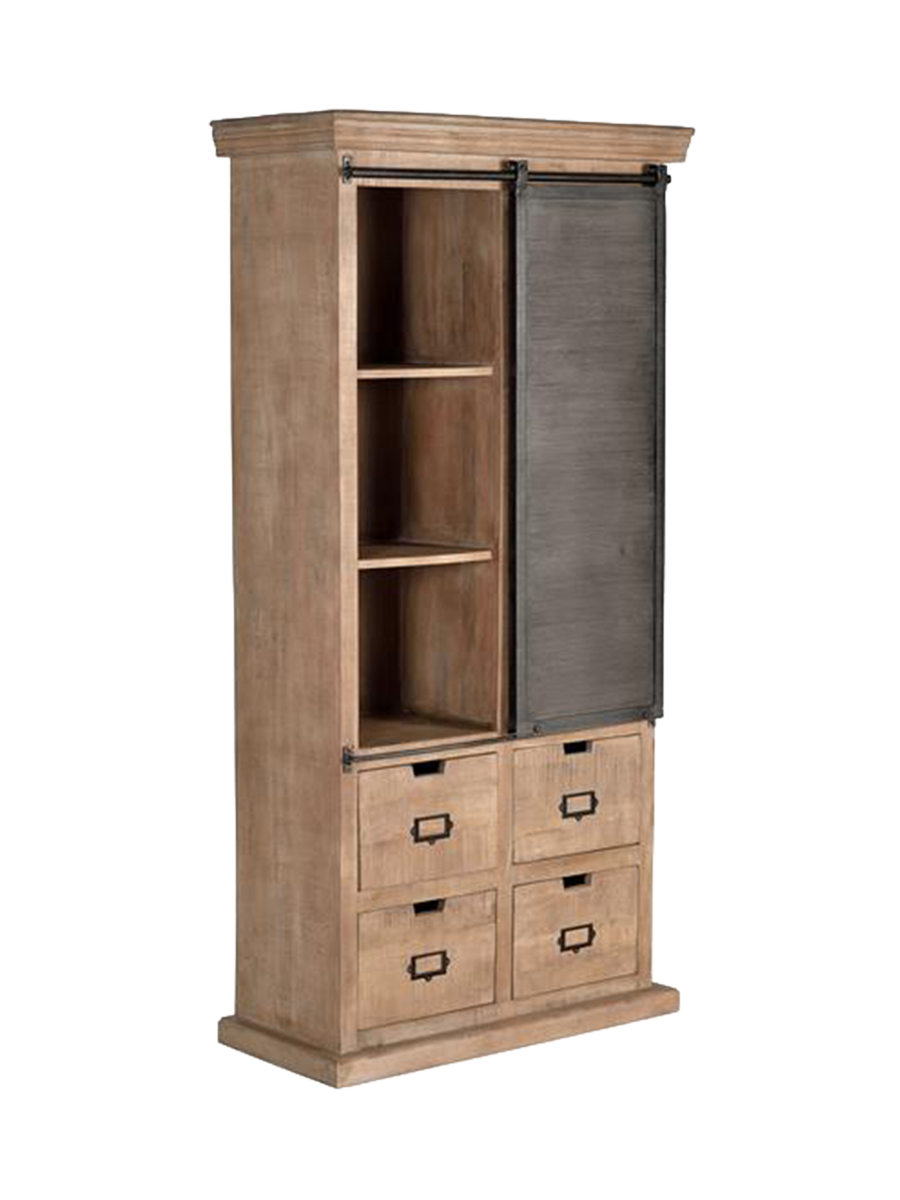 
Vitrine « Tyson » au design industriel - 180 x 90 x 40 cm
