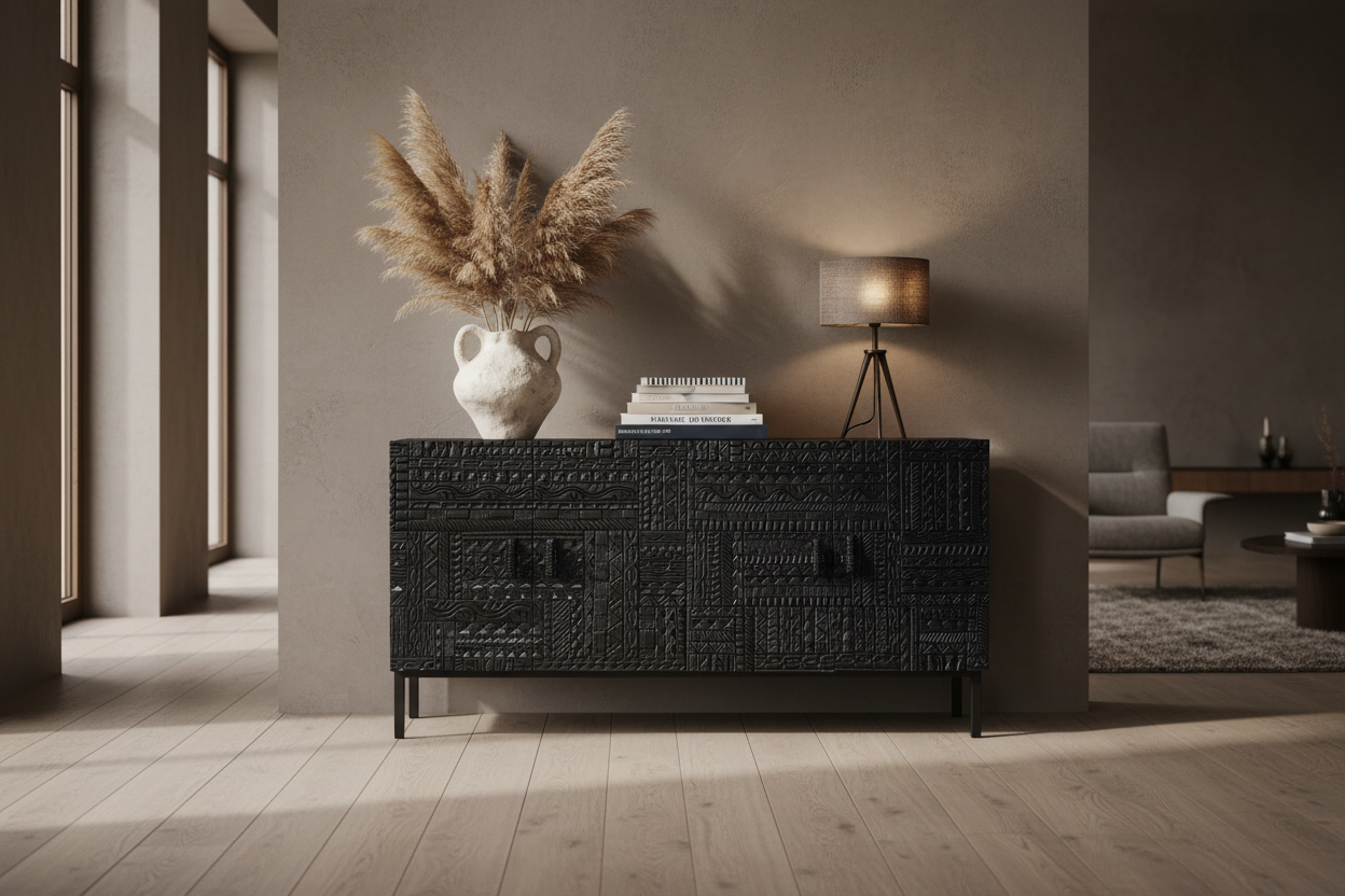 
Grand buffet design « Jeroglifico » - 4 portes - 180 x 85 cm