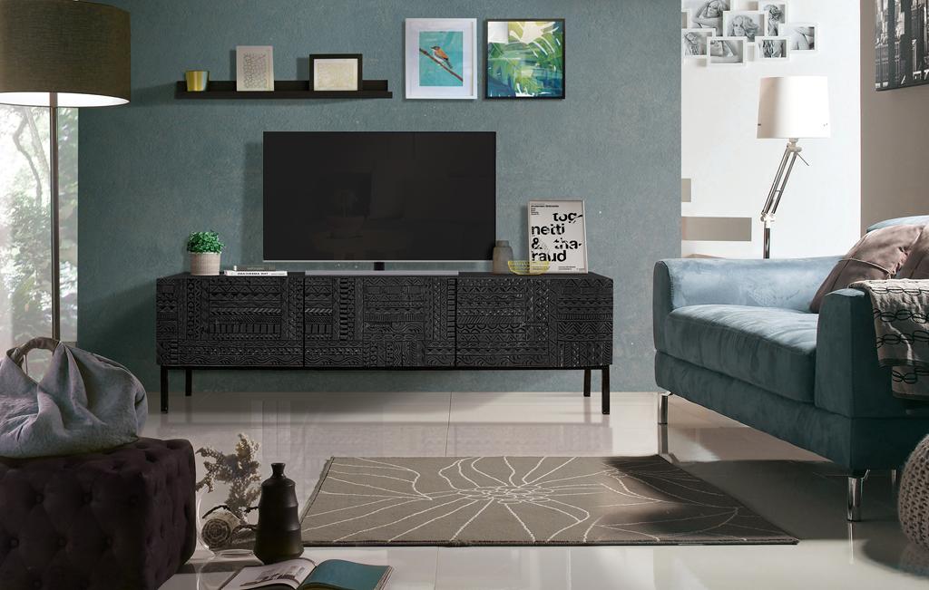
Credenza bassa di design massiccia «Jeroglifico»