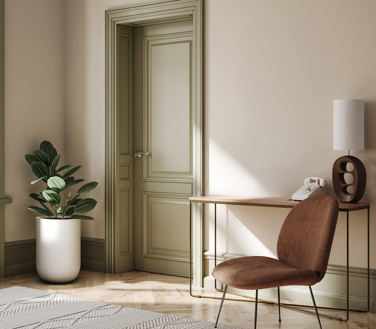 
Vaso per fiori di alta qualità per interni/esterni „Elemental Zenith“ - Bianco setoso / Ø 49.1 x Altezza 70 cm