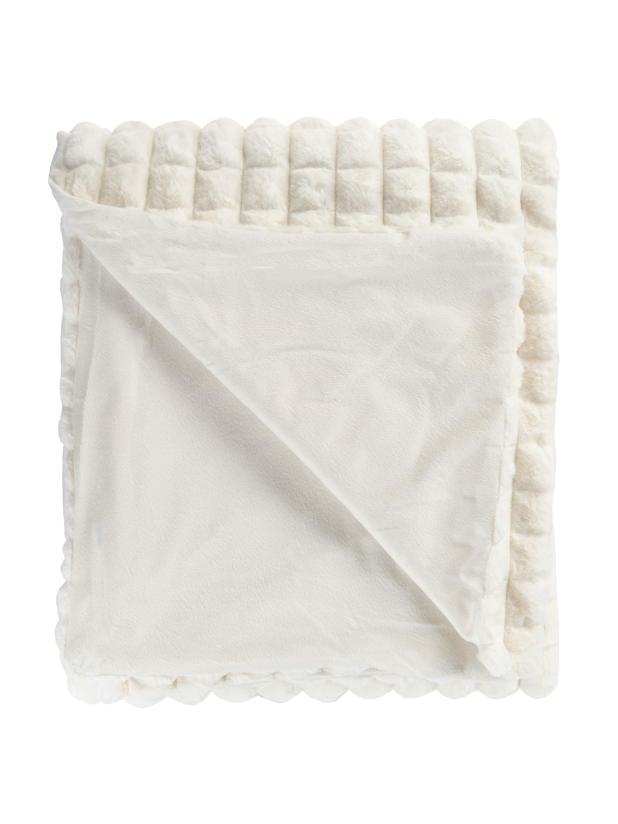 
Hochwertige Kuscheldecke „Harmony“ 150 x 200 cm, Ivory