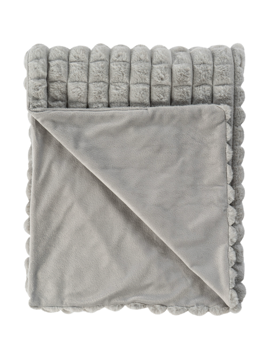 
Hochwertige Kuscheldecke „Harmony“ 150 x 200 cm, Silver