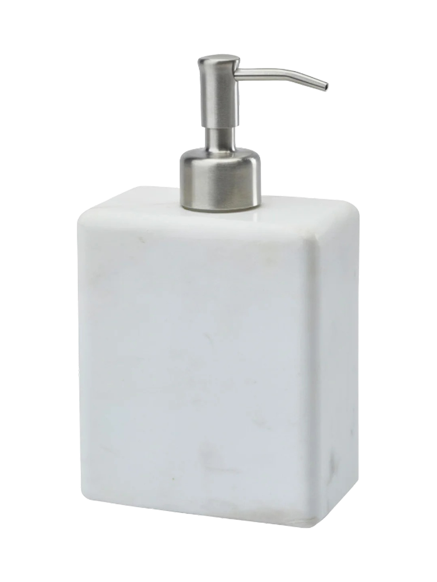 
Large "Hammam" Design Soap Dispenser Made of White Marble