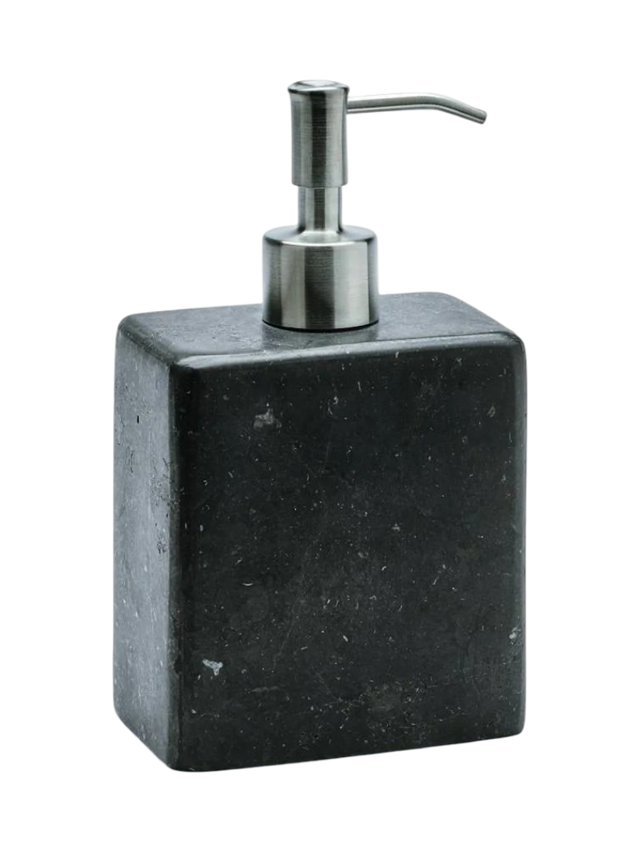 
Large "Hammam" Design Soap Dispenser made of Marble, Dark Grey