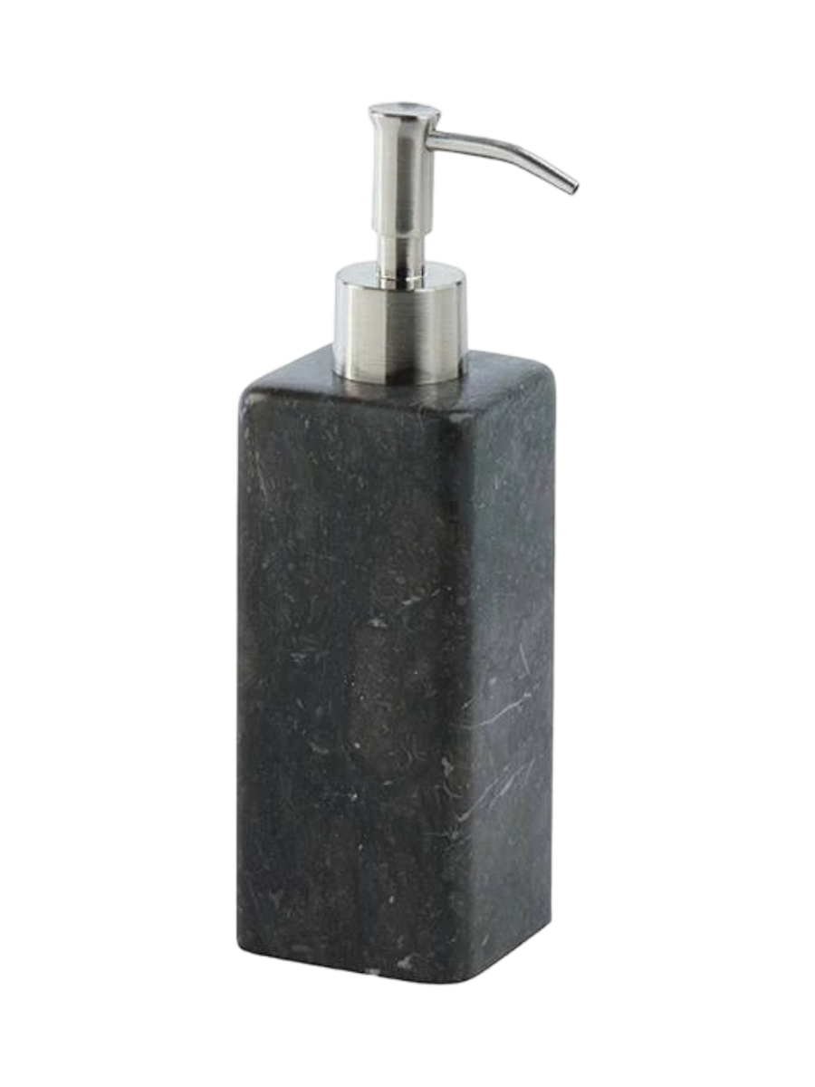 
Designer Soap Dispenser "Hammam" in Marble, Dark Gray