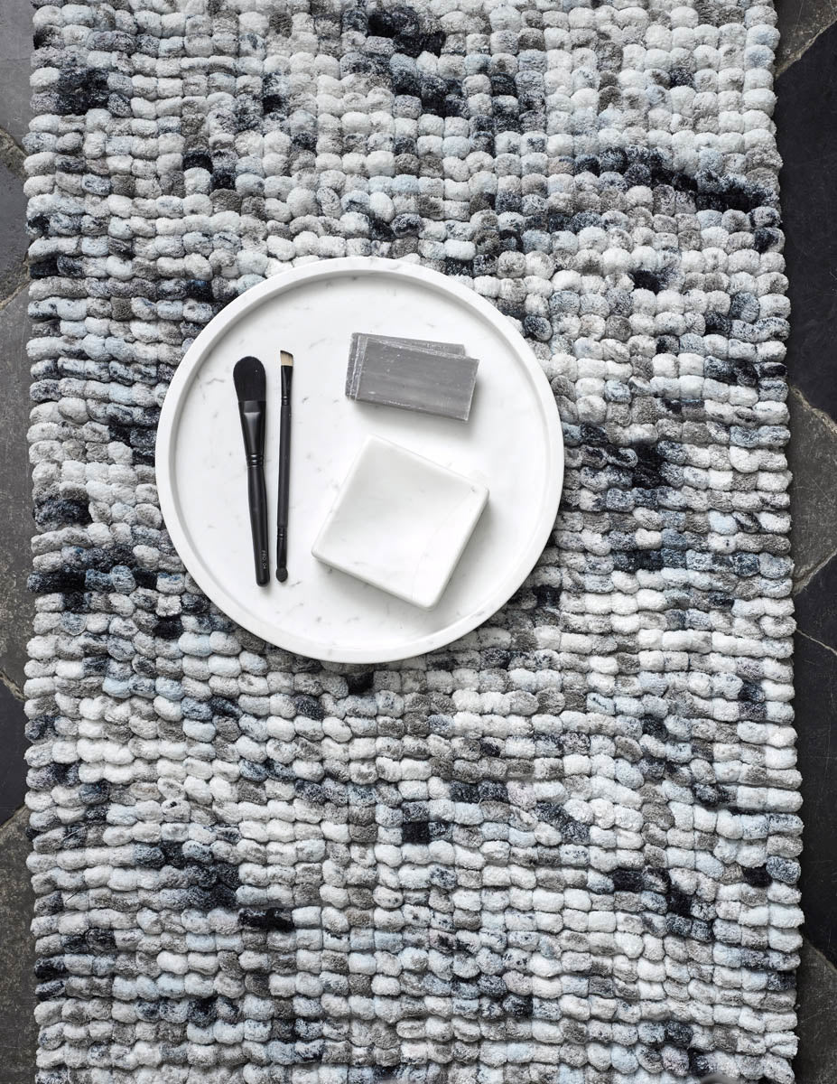 
"Hammam" design marble soap dish, white