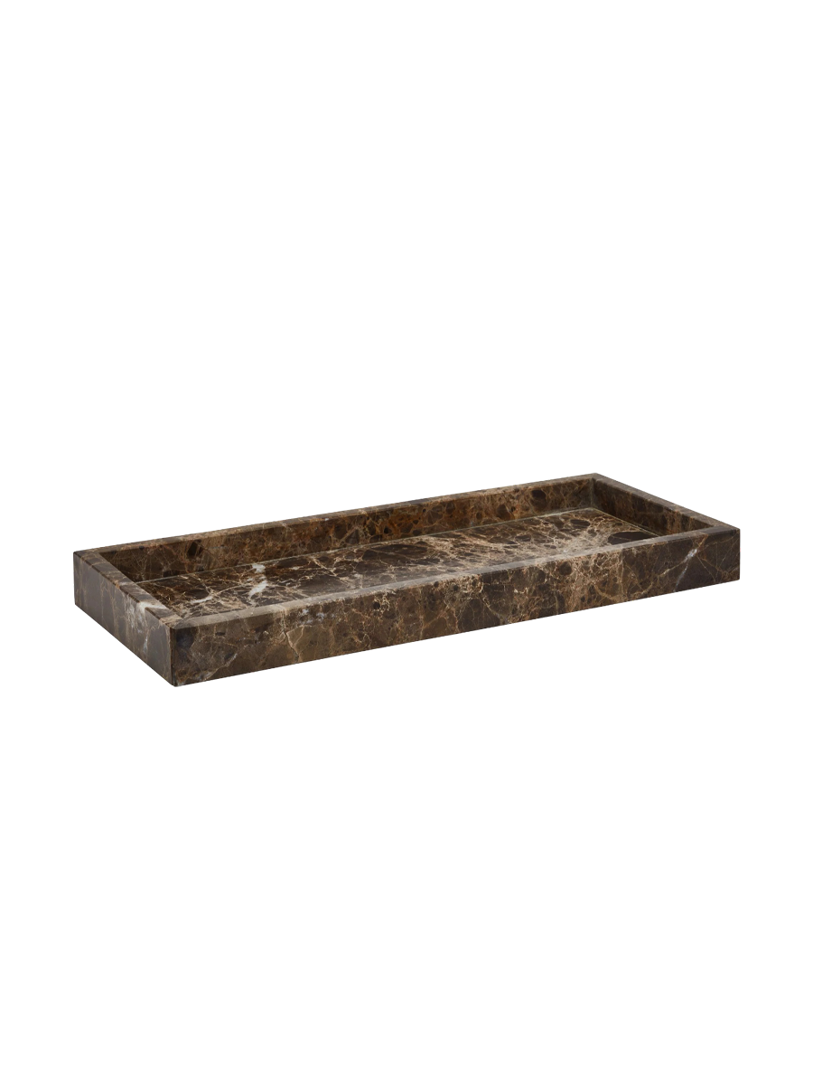 
Plateau de salle de bain rectangulaire en marbre « Hammam »