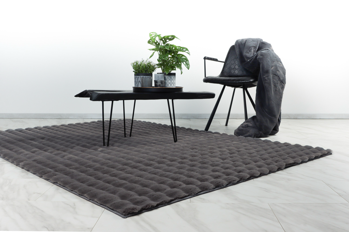 
Tapis shaggy design haut de gamme « Harmony 800 » - Graphite - 80 x 150 cm