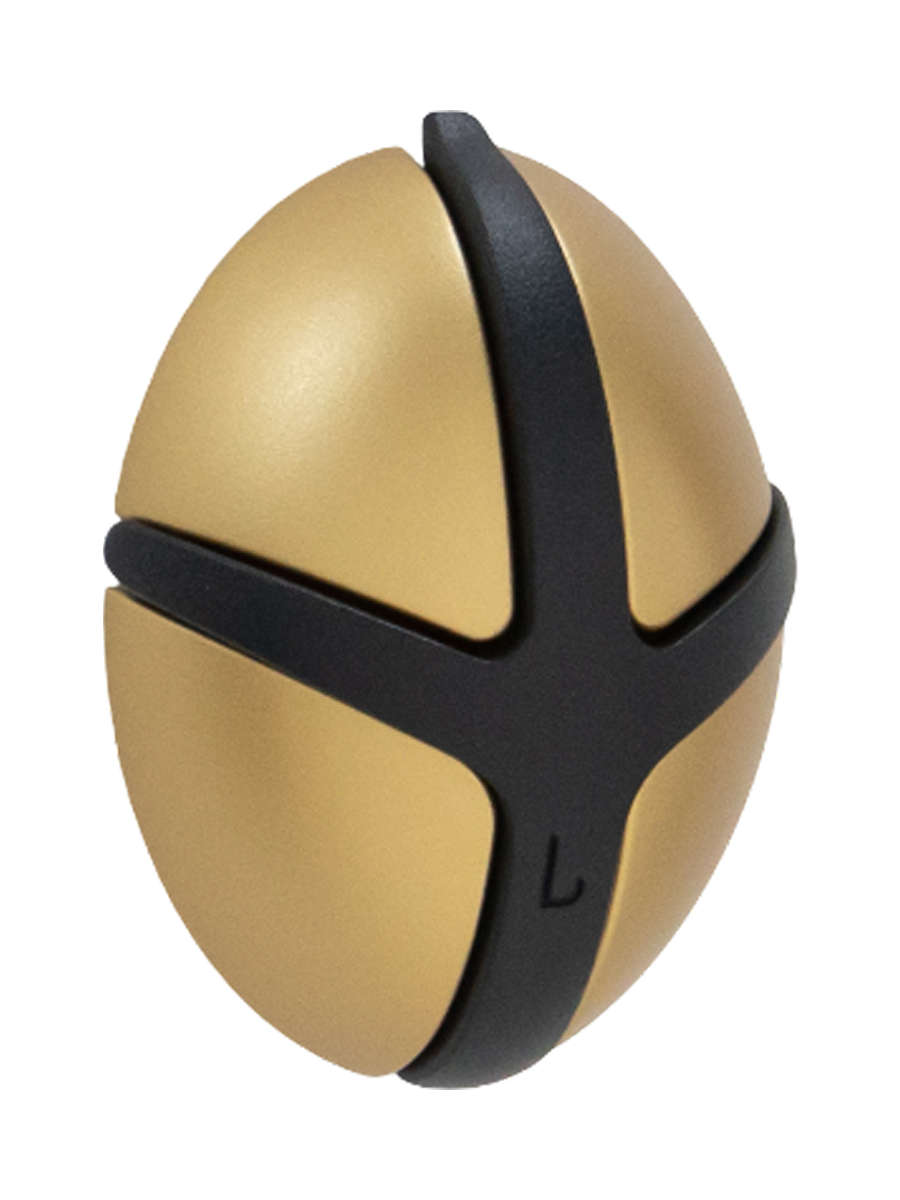 
Design Garderobenhaken „Tick“ - Gold/Schwarz
