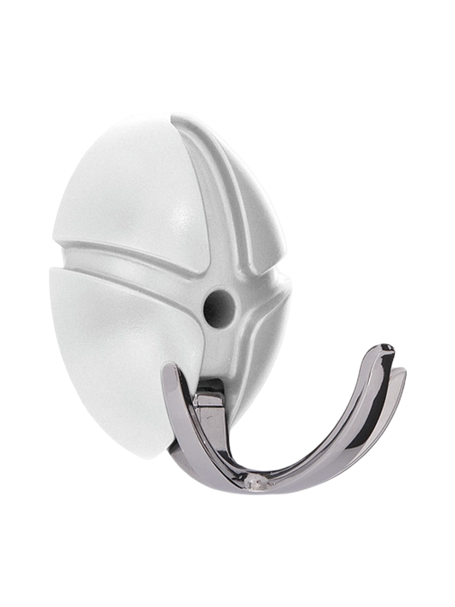
Design Garderobenhaken „Tick“ - Weiss/Silber