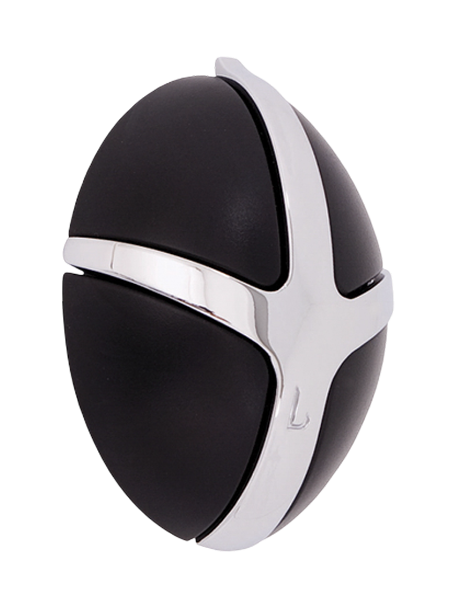 
Design Garderobenhaken „Tick“ - Schwarz/Silber