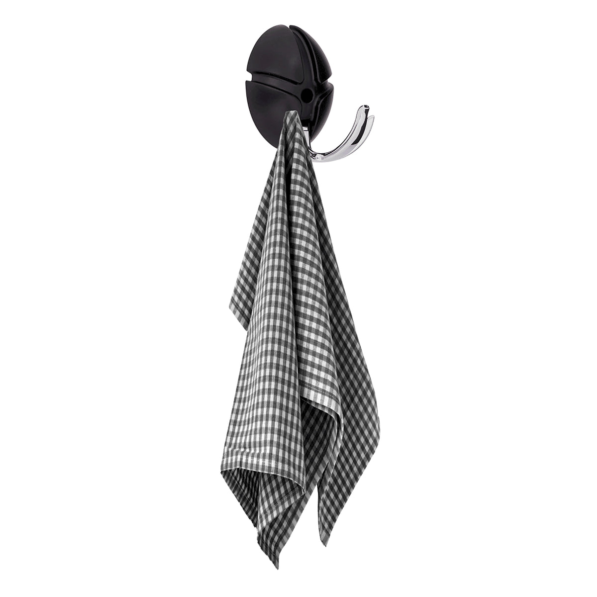 
Design Garderobenhaken „Tick“ - Schwarz/Silber