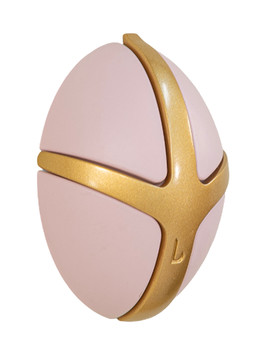
Design Garderobenhaken „Tick“ - Pale Pink/Gold