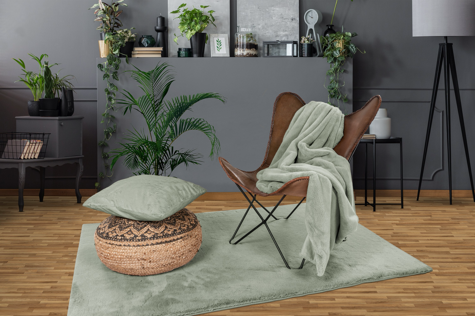 
Tapis design shaggy de qualité supérieure « Heaven 800 » – Jade - 80 x 150 cm