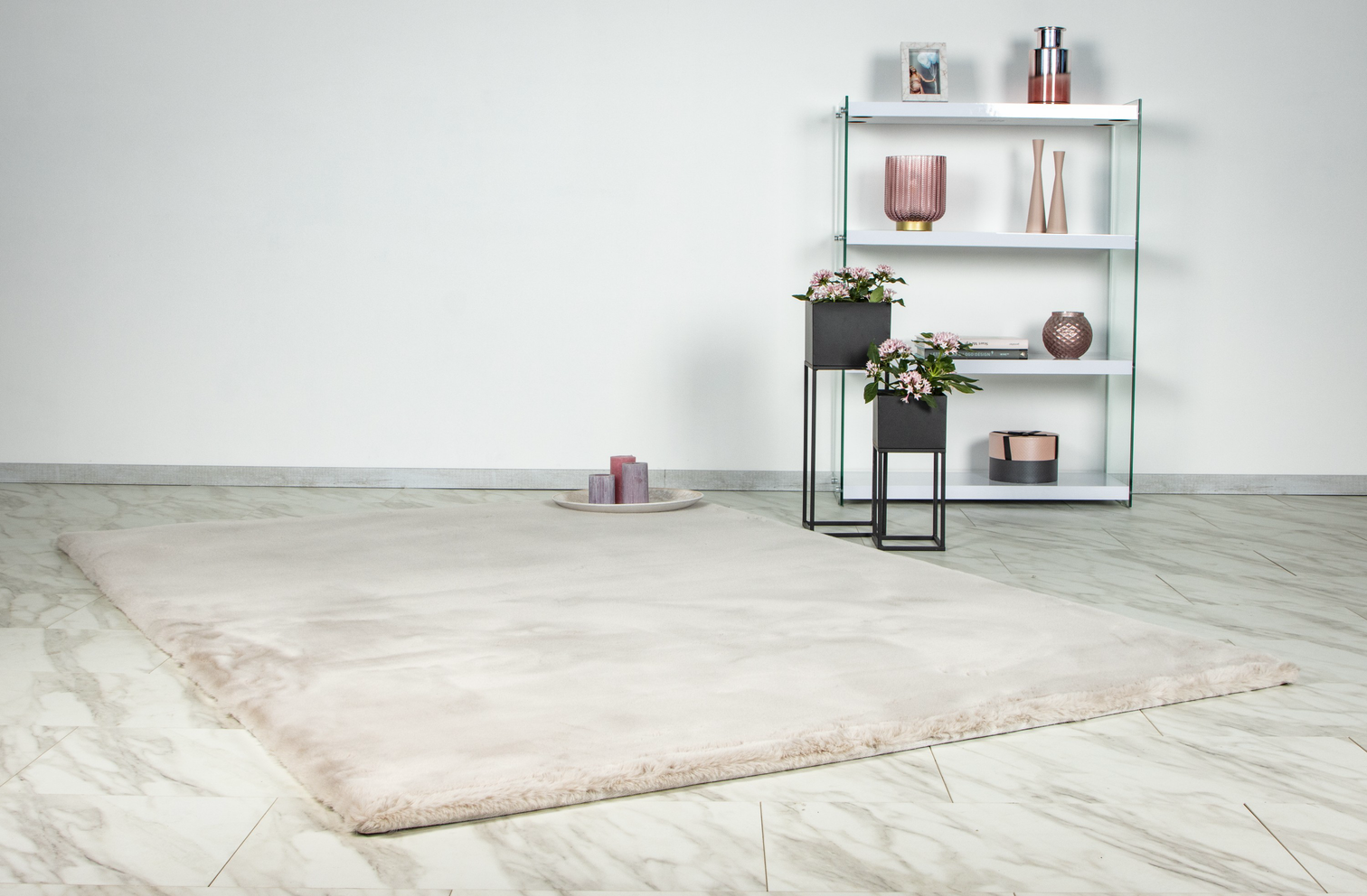 
Tapis design shaggy de qualité supérieure « Heaven 800 » - Taupe clair - 80 x 150 cm