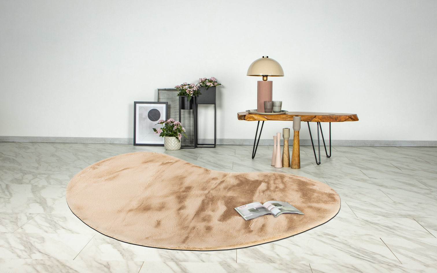 
Tapis asymétrique « Heaven 900 » 160 x 230 cm - Beige