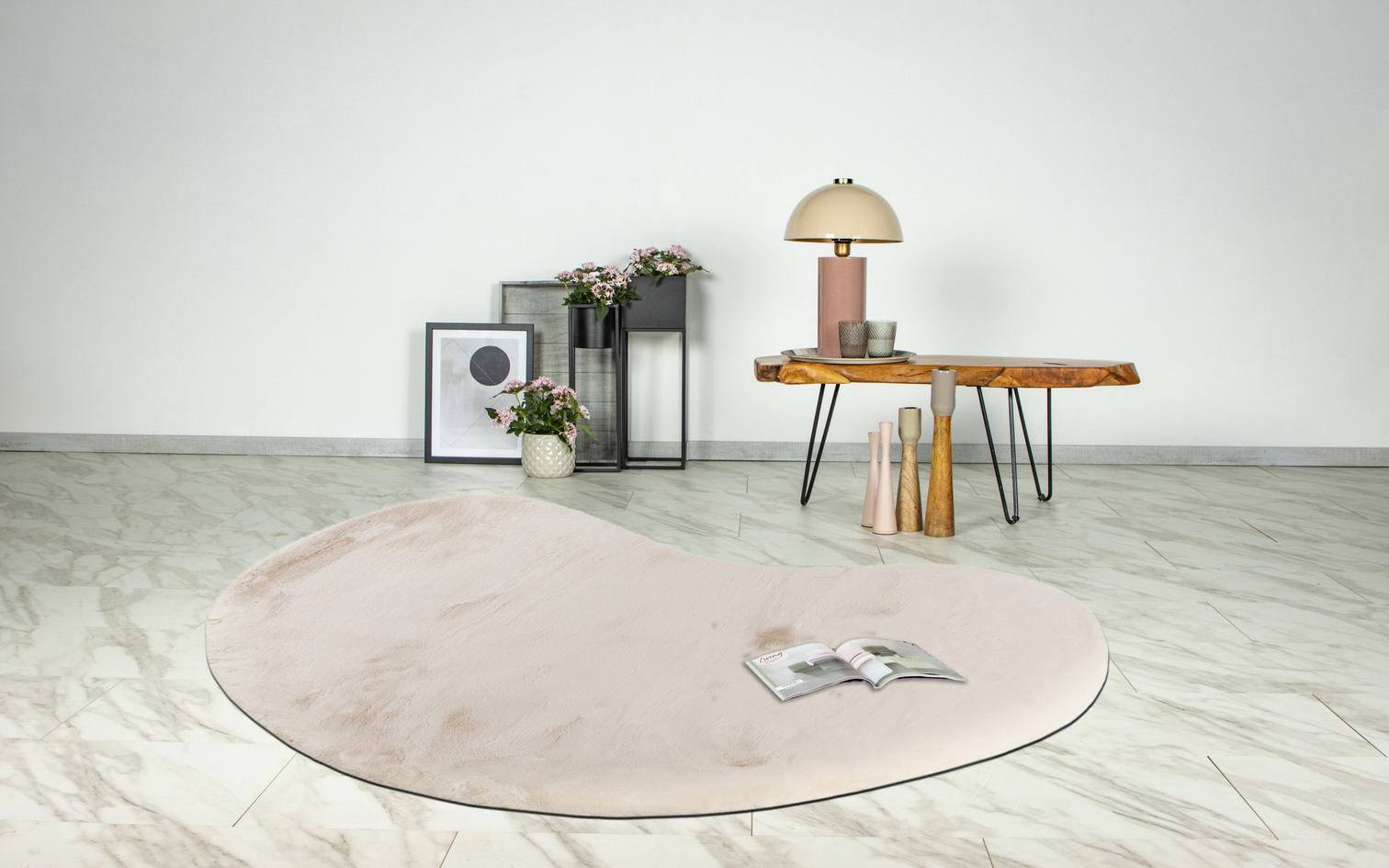 
Tapis asymétrique « Heaven 900 » 160 x 230 cm - Ivoire