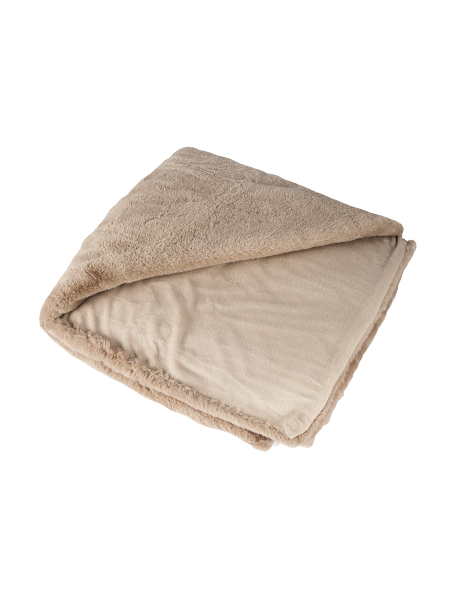 
Hochwertige Kuscheldecke „Heaven“ 150 x 200 cm, Taupe