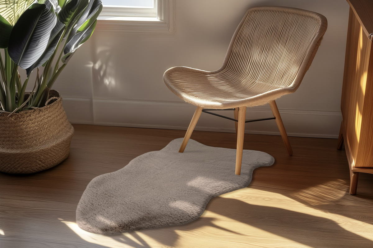 
Piccolo tappeto di design a pelo alto „Heaven Shape“ 60x 90 cm - Tortora - 60 x 90 cm