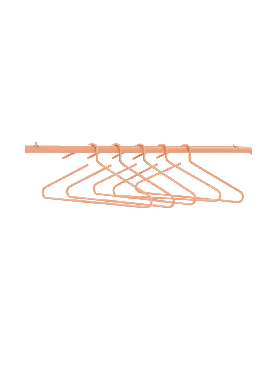 
Design Metall-Kleiderbügel „Hang-on“, 5er-Set - Clay Terra
