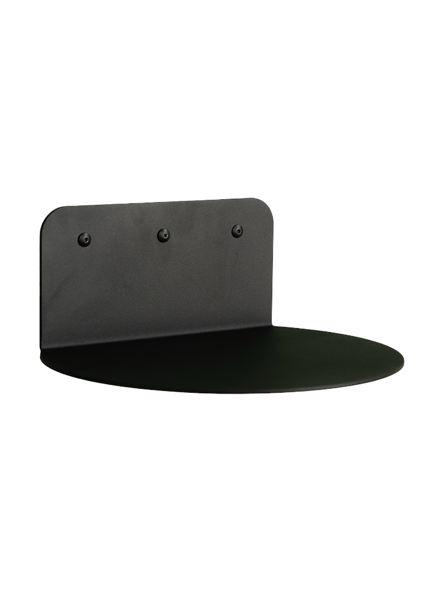 
"Flex" Wall Shelf & Nightstand Design - Black