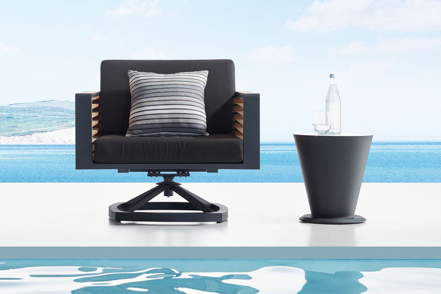 
Fauteuil de jardin pivotant Premium « New York »