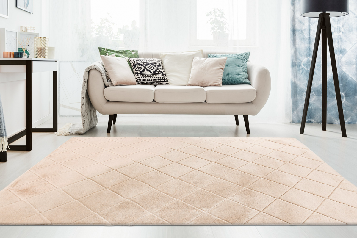 
High-Quality Shaggy Designer Rug "Impulse 600" - Beige - 80 x 150 cm