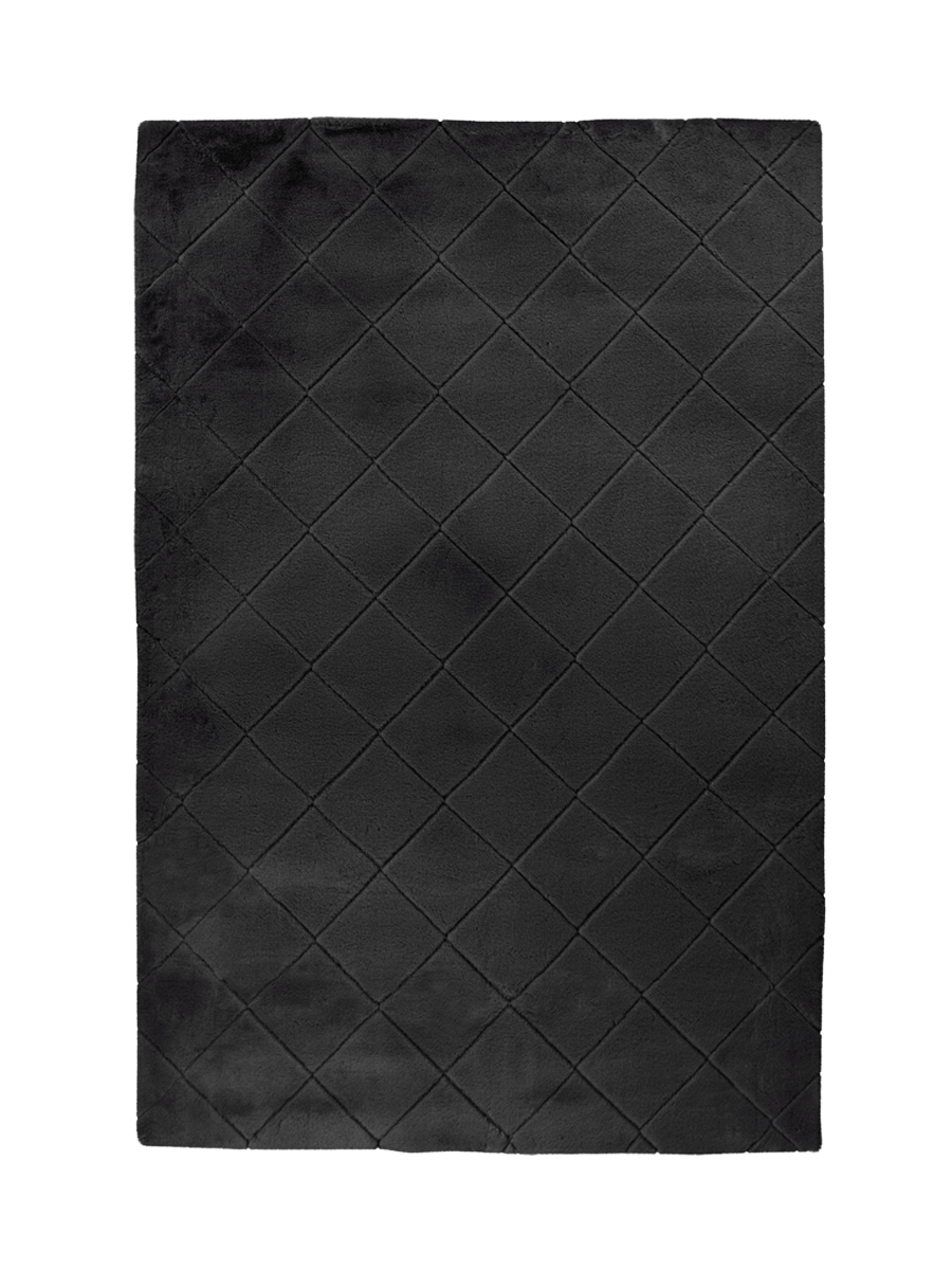 
High Pile Designer Rug "Impulse 600" - Graphite - 80 x 150 cm