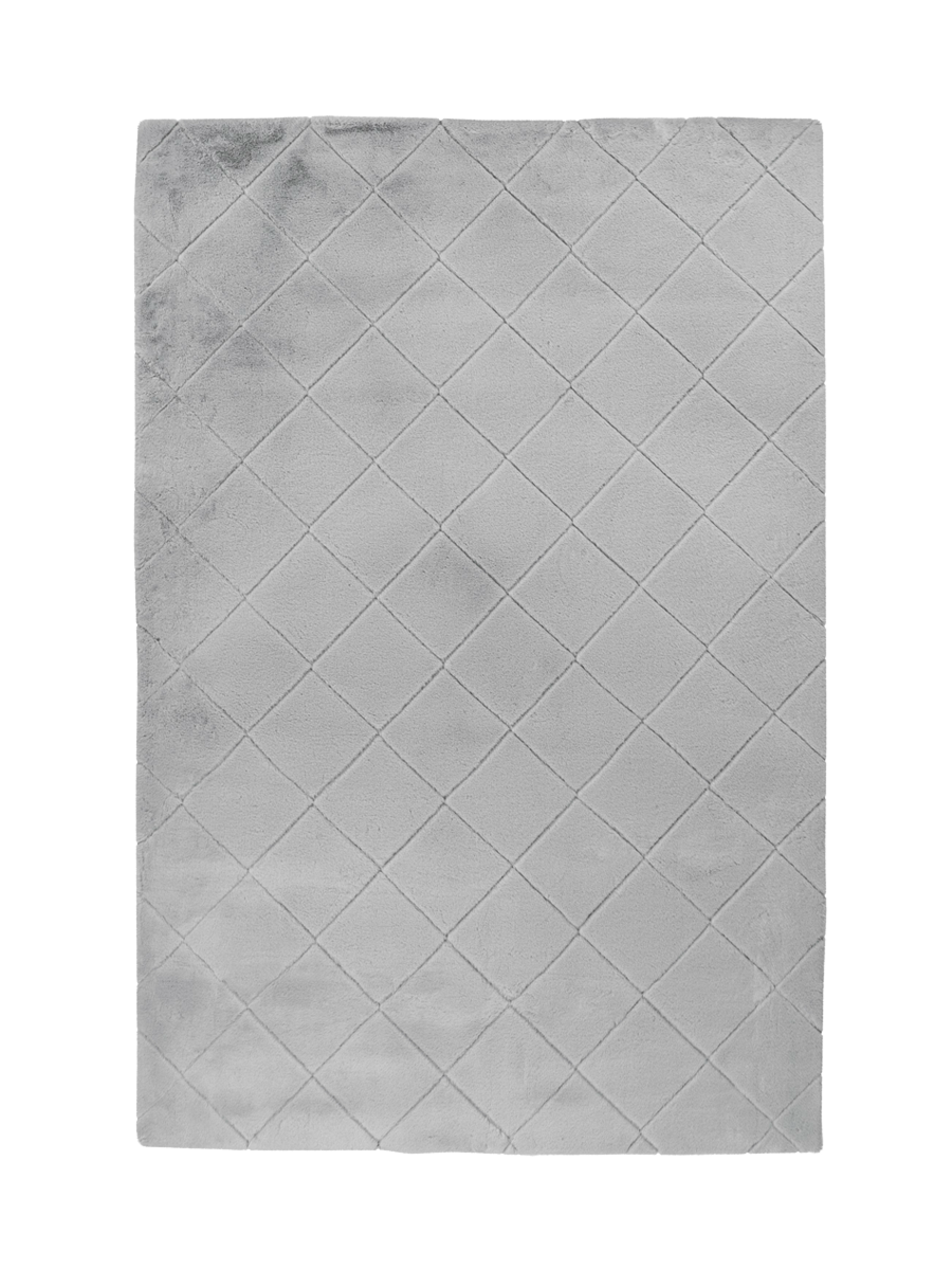 
High-Quality Shag Design Rug "Impulse 600" - Silver - 80 x 150 cm