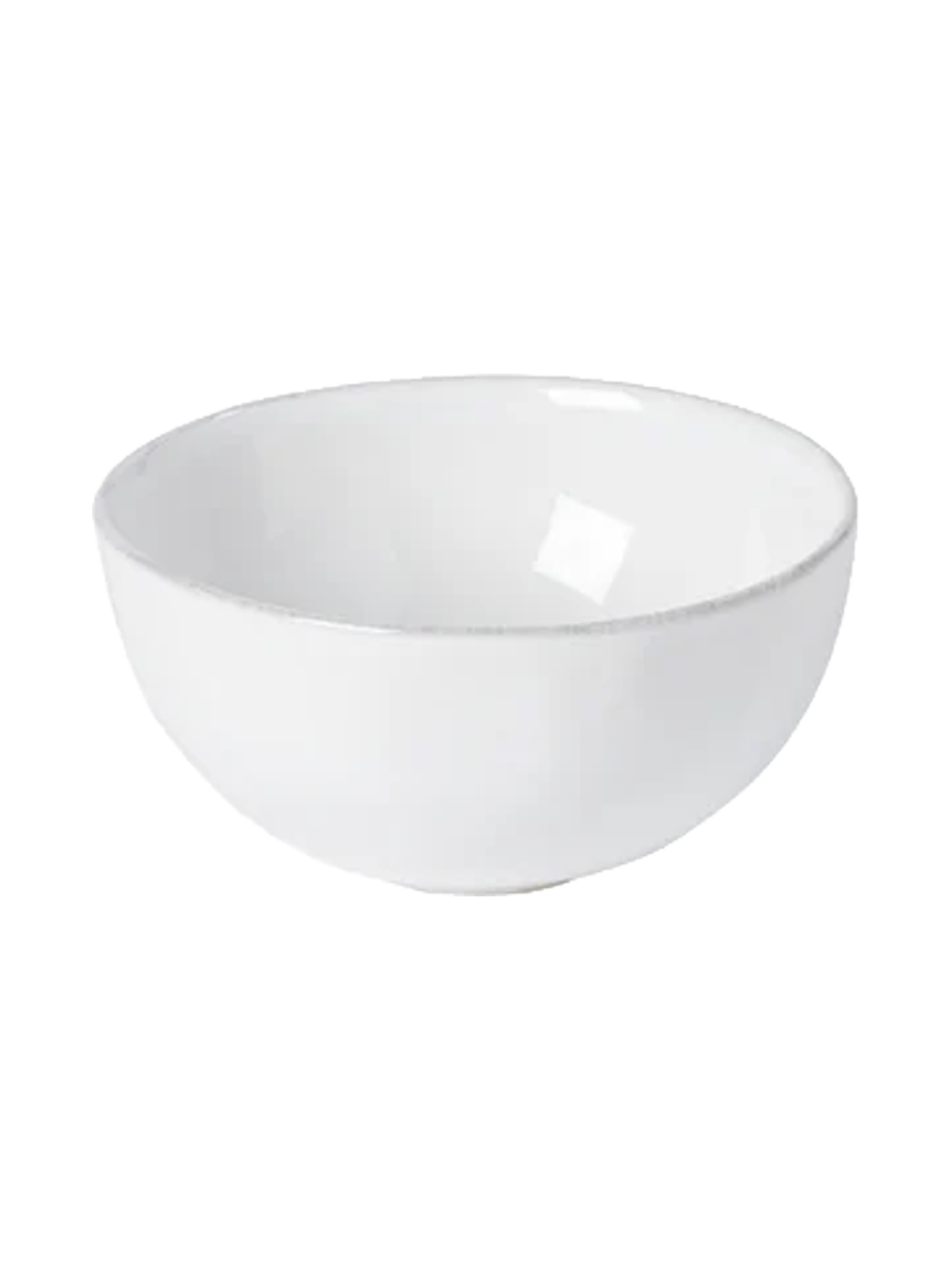 
Handcrafted Fruit Bowl "Livia" - White high-gloss