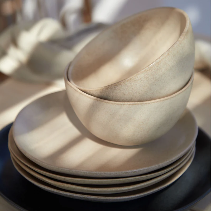 
Handmade Soup & Cereal Bowl "Livia" - Champagne yellow