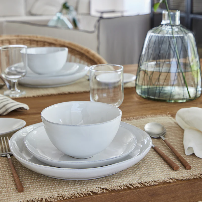 
Handmade Soup & Cereal Bowl "Livia" - White gloss