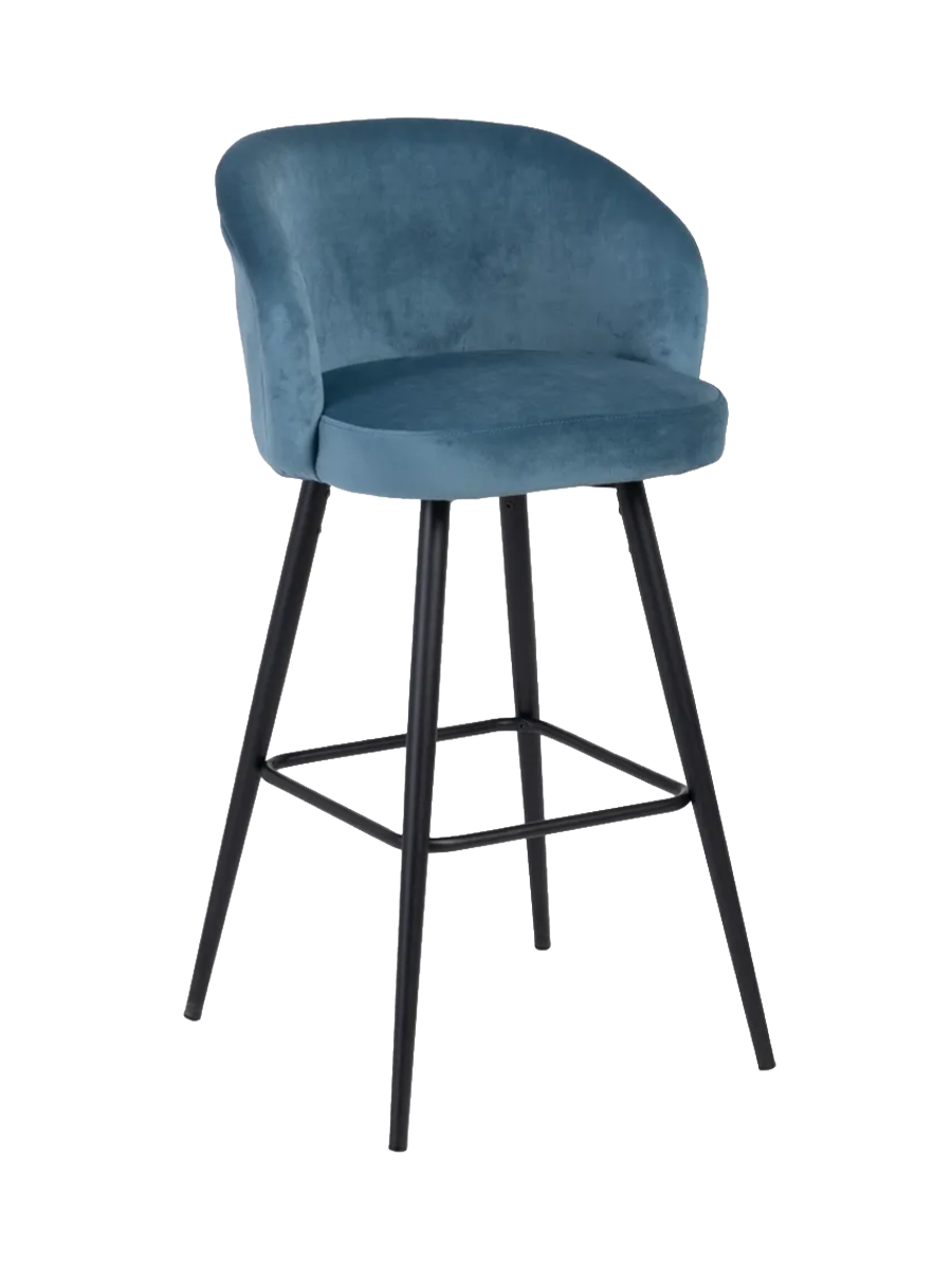 
Design Barstuhl „Weave“ mit Samtbezug