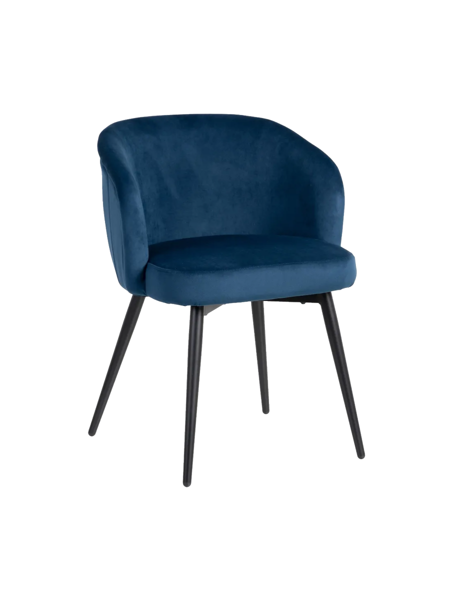 
Designstuhl „Weave“ mit Samtbezug