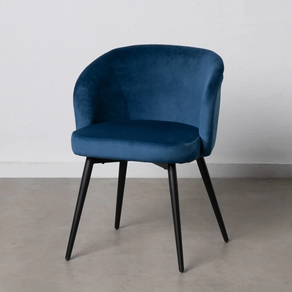 
Designstuhl „Weave“ mit Samtbezug