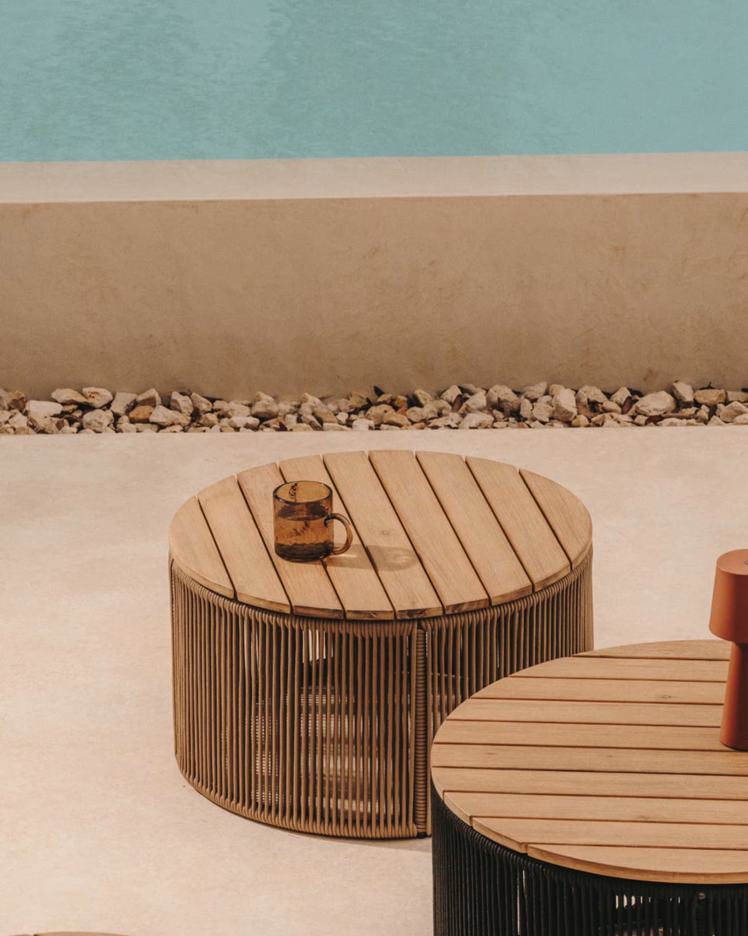 
Outdoor Design Coffee Table "Dandaro", various sizes - Beige / Ø 60 cm