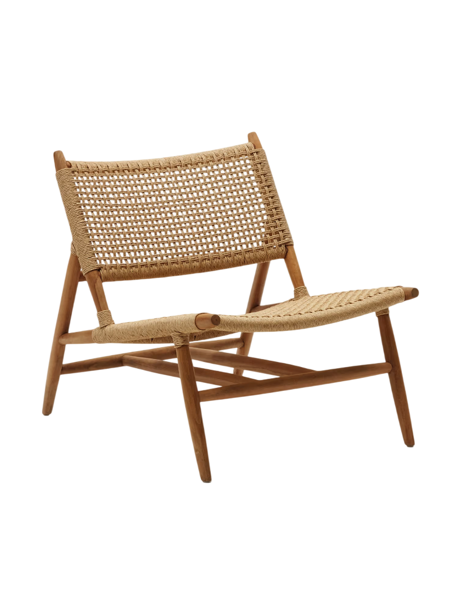 
Fauteuil lounge In/Outdoor Premium « Codolaro » en teck massif