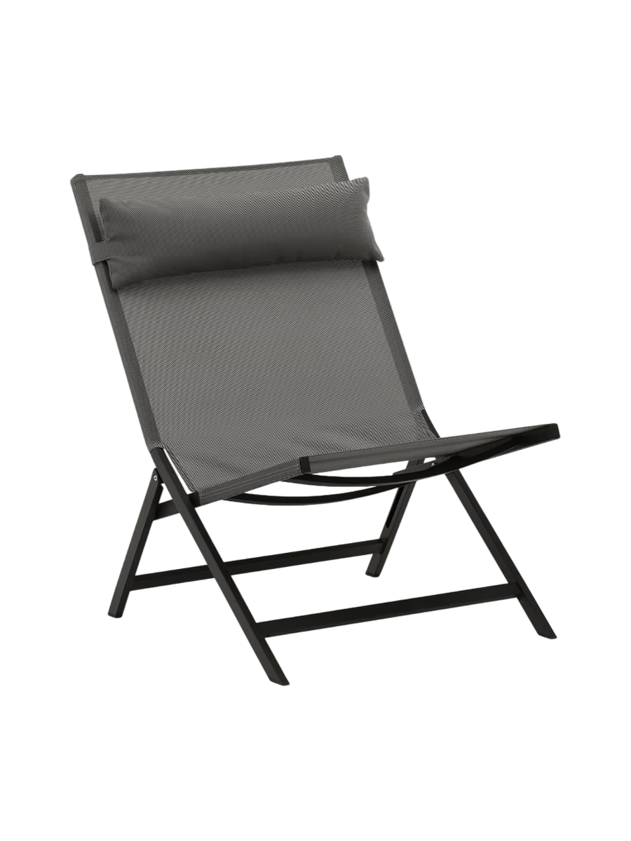 
Fauteuil pliant d'extérieur « Cantutello » - Anthracite
