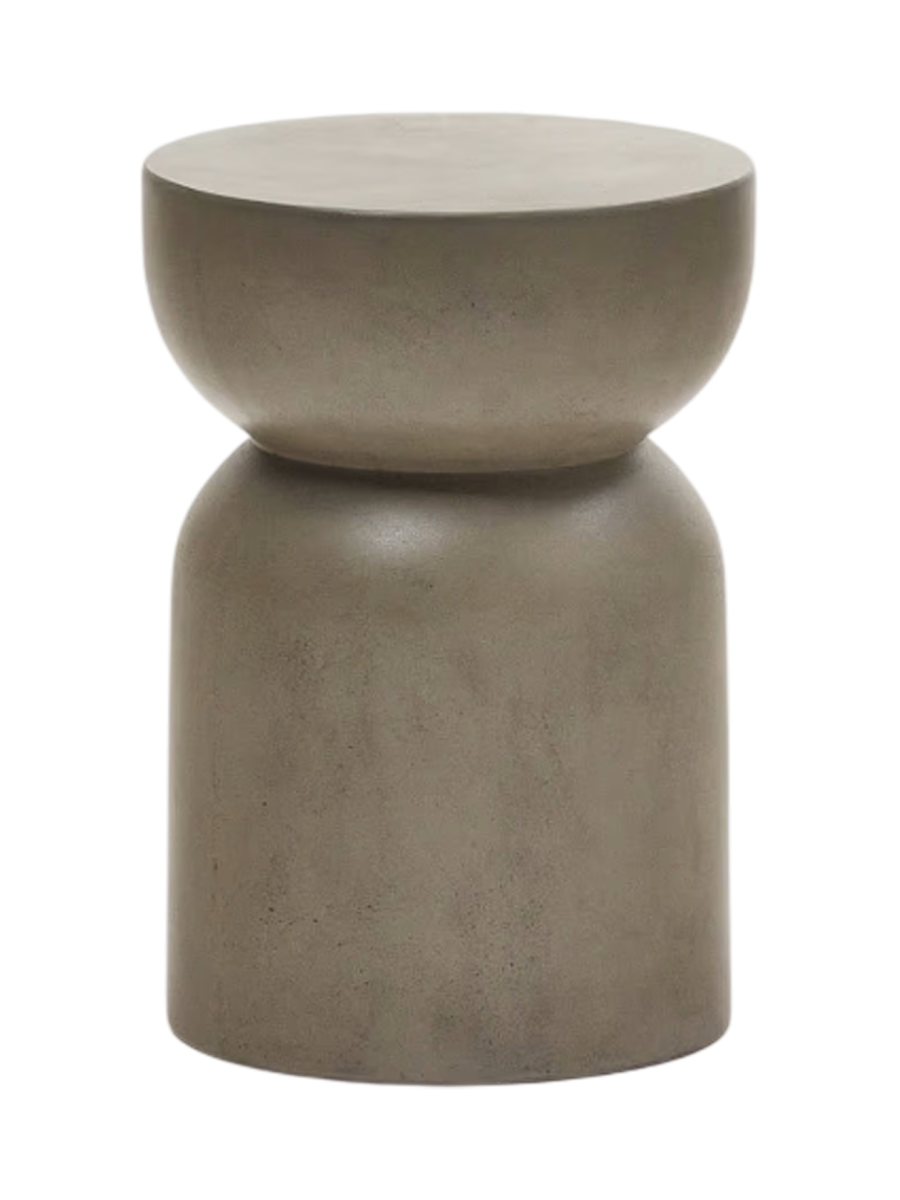 
Round, high-quality outdoor side table "Garbeto" - Grey