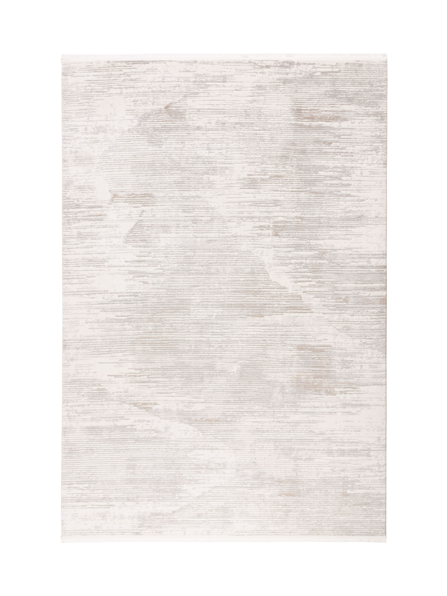 
High-Quality Designer Rug "Jardin 705", Ivory/Silver - 80 x 150 cm