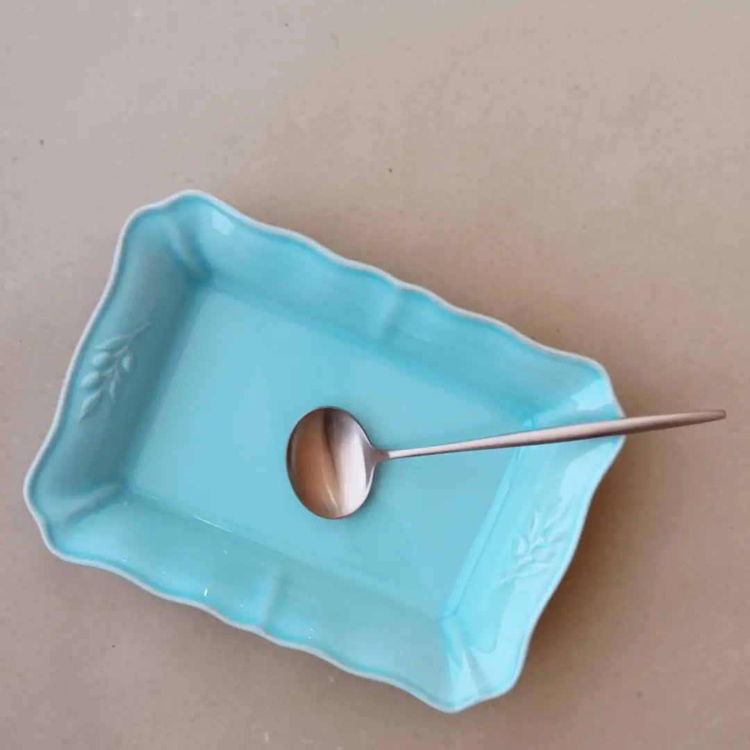 
Handmade Baking Pan "Alentejo" - Turquoise / Medium, 25.1 x 18 cm