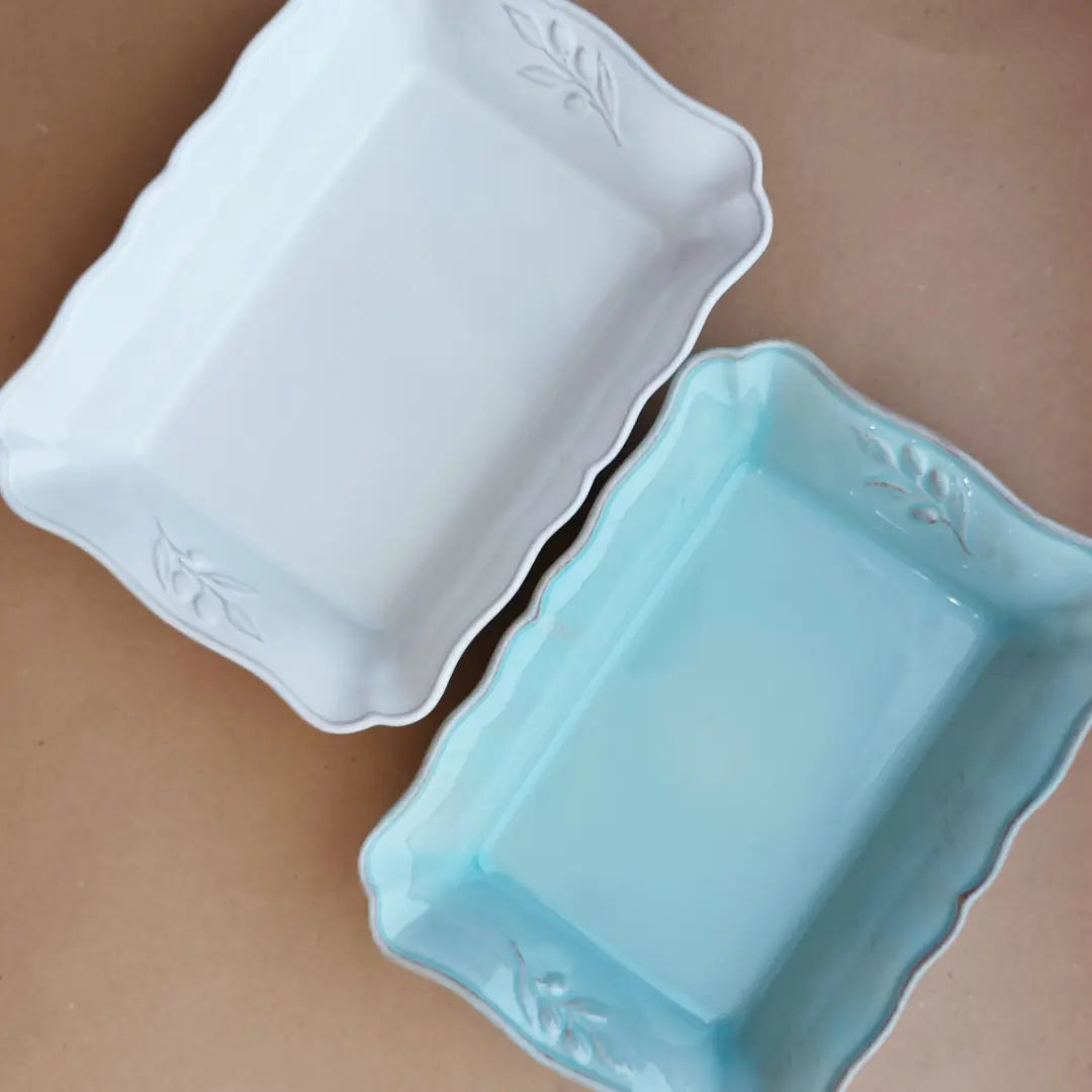 
Handmade Baking Pan "Alentejo" - White / Medium, 25.1 x 18 cm