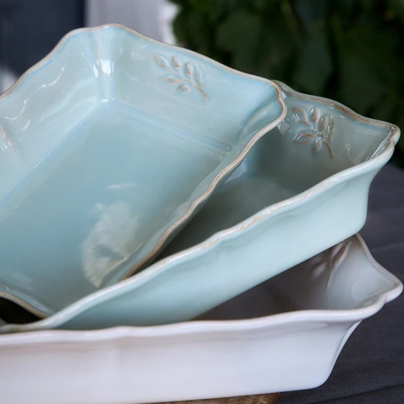 
Handmade Baking Pan "Alentejo" - White / Large, 30 x 22.2 cm