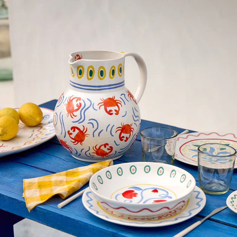 
Handcrafted Water Pitcher "Summer Bliss"