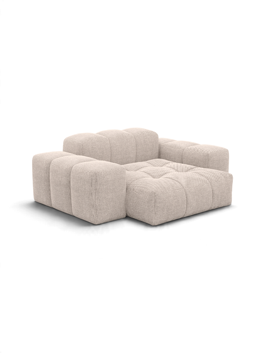 
Design Loungesessel „Avenza“ mit Strukturstoff-Bezug - Strukturstoff Beige