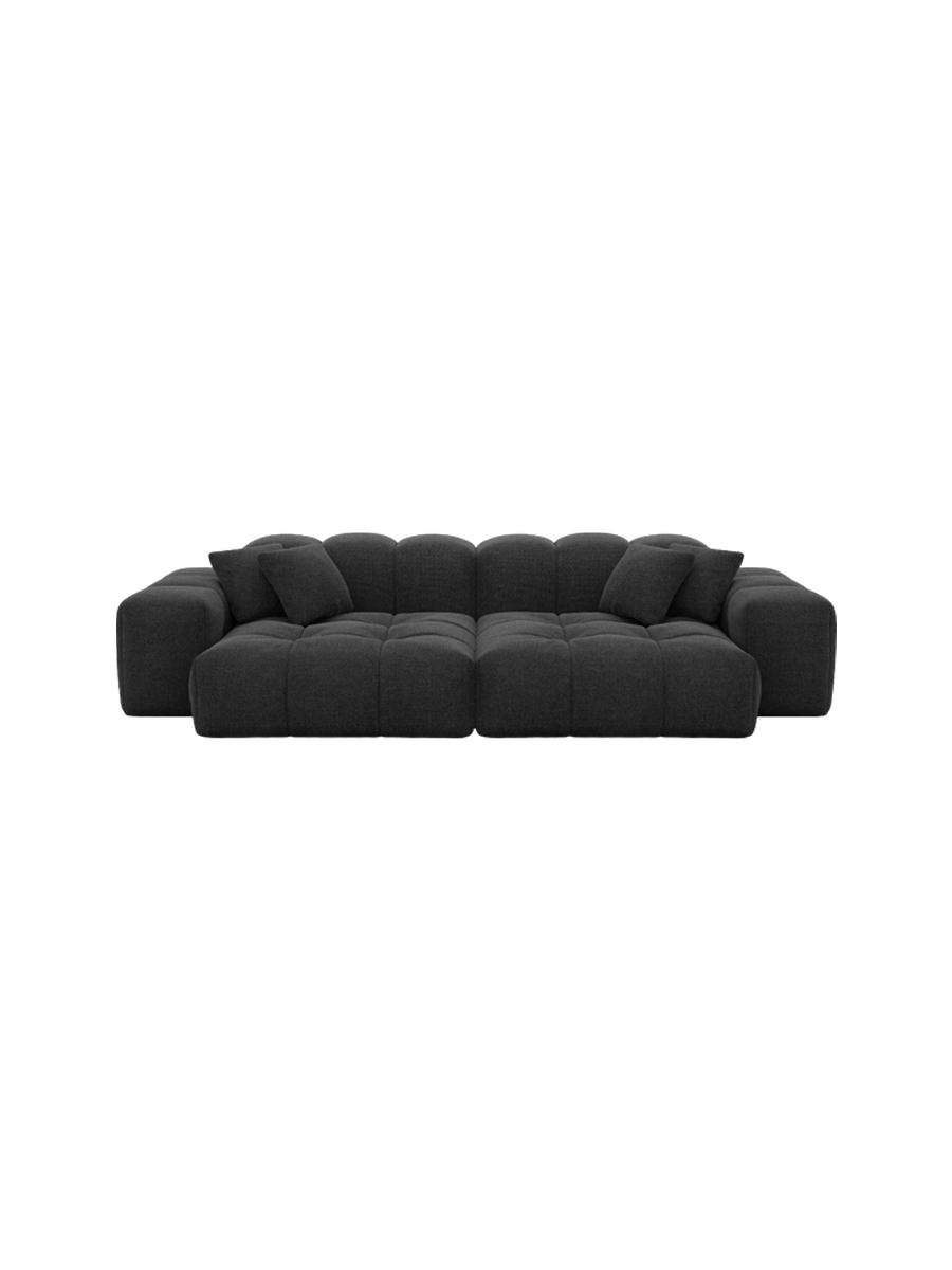 
3-Sitzer Design Sofa „Avenza“ mit Strukturstoff-Bezug - Strukturstoff Anthrazit