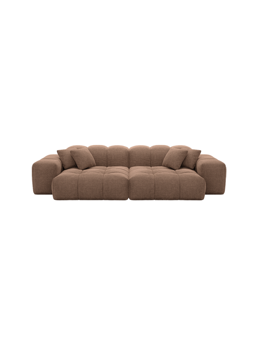 
3-Sitzer Design Sofa „Avenza“ mit Strukturstoff-Bezug - Strukturstoff Anthrazit