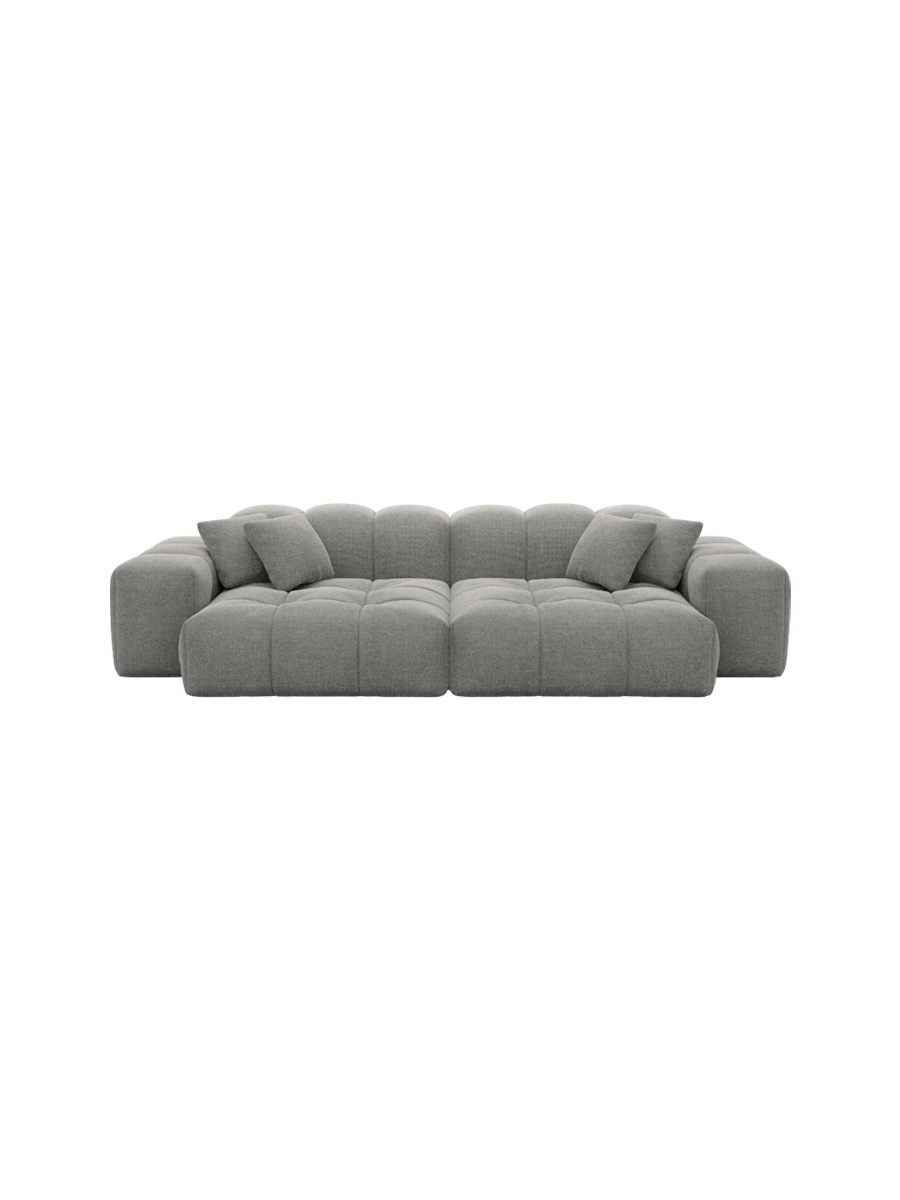 
3-Sitzer Design Sofa „Avenza“ mit Strukturstoff-Bezug - Strukturstoff Anthrazit