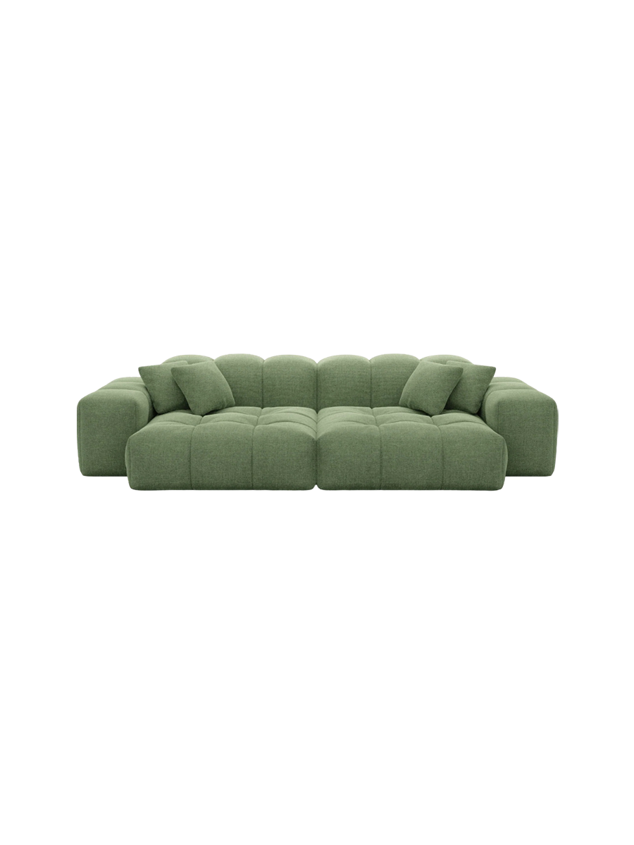 
3-Sitzer Design Sofa „Avenza“ mit Strukturstoff-Bezug - Strukturstoff Anthrazit